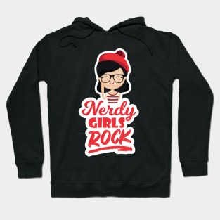 Nerdy Girls Rock Geek Nerd Hoodie